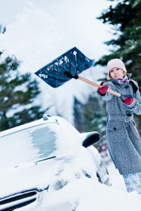 Digging Car Out After Storm